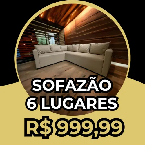 OPORTUNIDADE! SOFÁ GRANDE, BARATO, Bonito! (Marrom, preto, cinza, bege...)