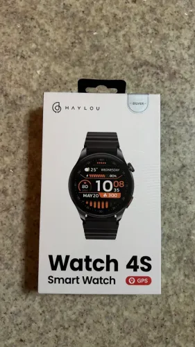 Relógio Smartwatch Haylou 4s prata 