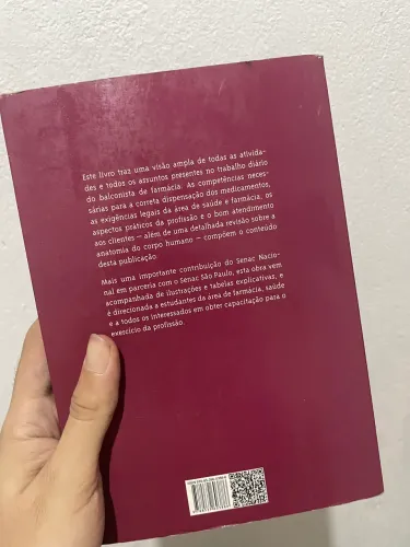 Livro Balconista De Farmácia - Editora Senac