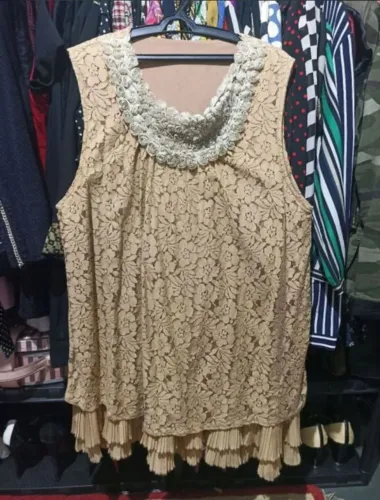 Vestido renda nude G 