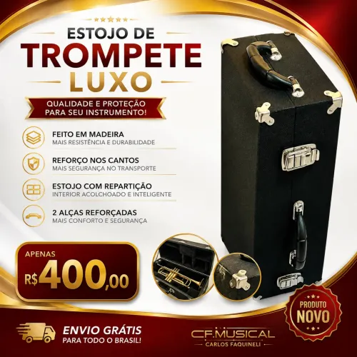 Estojo para trompete 