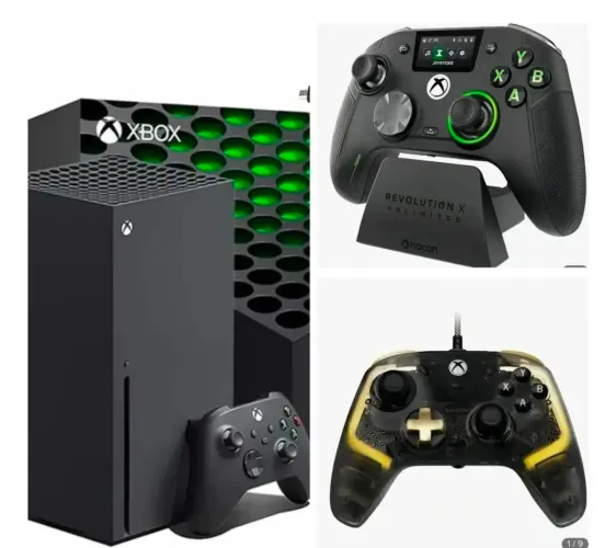 Xbox series X com kit de controles profissional
