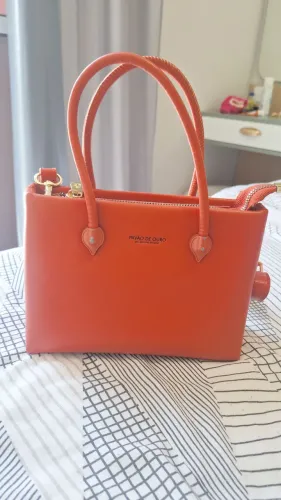 Bolsa Pavão de Ouro Terracota (com alça dupla)