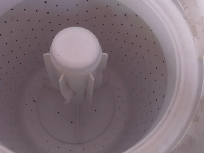 Máquina de lavar com defeito