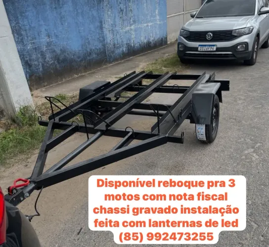 Reboque para 3 motos