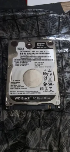HD INTERNO - WD BLACK 2.5" (Não foi usado) 