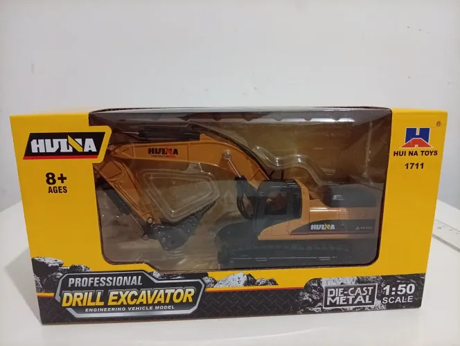 Miniatura Escavadeira de Perfuração 1/50 Huina