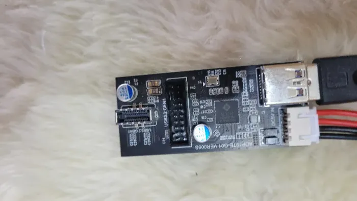Adaptador placa-mãe USB 19 pinos para USB tipo e (usb-c) + USB 19pinos