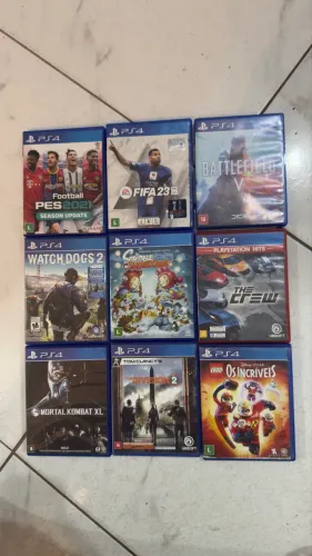 Jogos e controle de Ps4 originais 