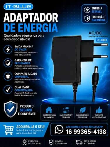 Fonte 5v para TV box novo