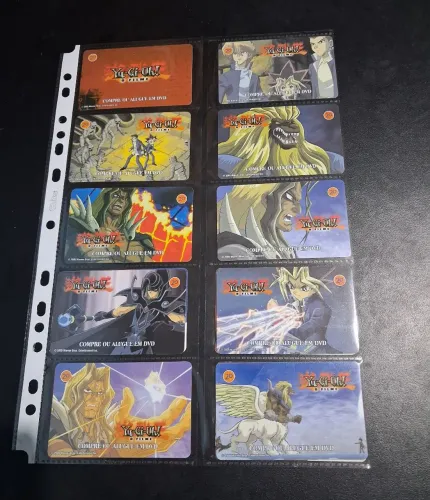 série yugioh completa 14 cartão telefônico