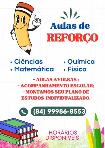 Aulas particulares e reforço escolar