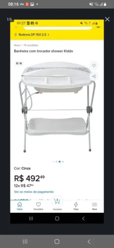 Vendo banheira do bebê semi novo.