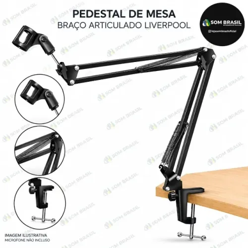 PEDESTAL DE MESA BRAÇO ARTICULADO LIVERPOOL..