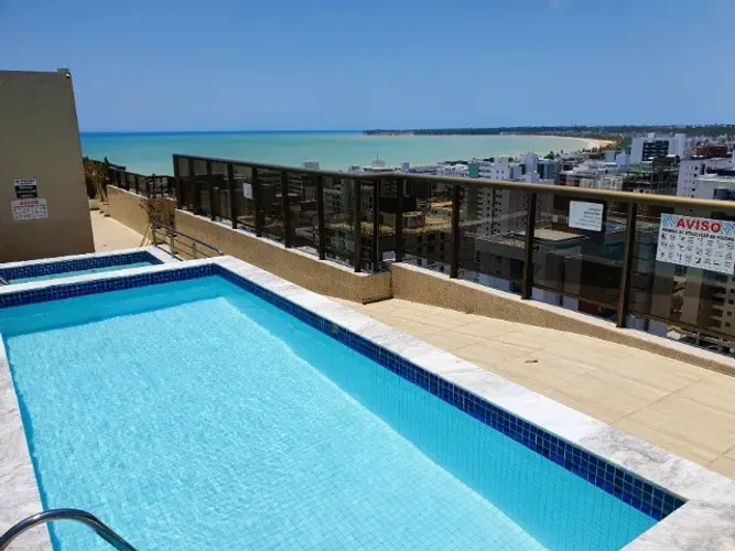 Apto Amplo e Mobiliado c/ vista p mar - 1 Suíte e 1 quarto no coração de Tambaú