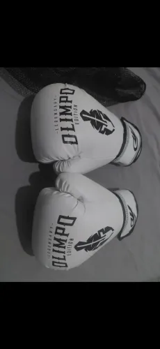 Luva de boxe Olimpo Branco-Preto 160z