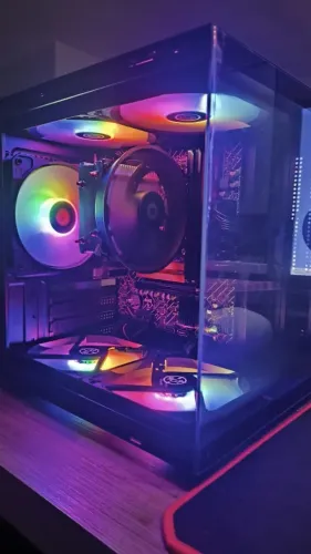 Pc Ryzen 5 4600G, 16Gb DDR4-3000, SSD 256Gb NVME Computador