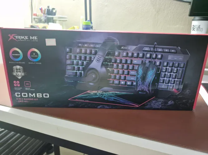 Kit combo 4x1 xtrike teclado mouse pad e fone