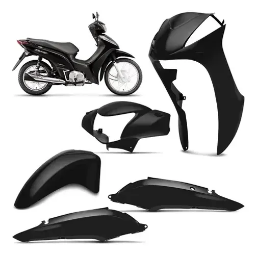 Kit carenagem BIZ 125 12-17 preta 