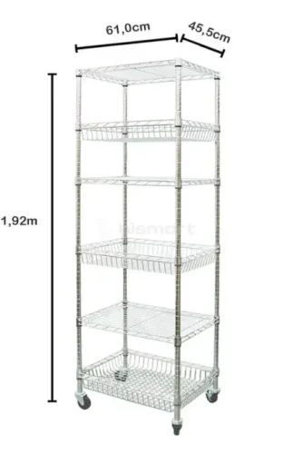 Estante de aço inox 