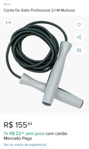 Corda de pular de velocidade