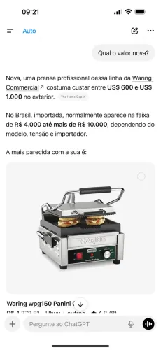 Prensa Panini profissional