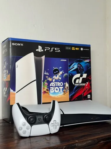 ? PS5 SLIM DIGITAL 1TB + CONTROLE ORIGINAL + CAIXA
