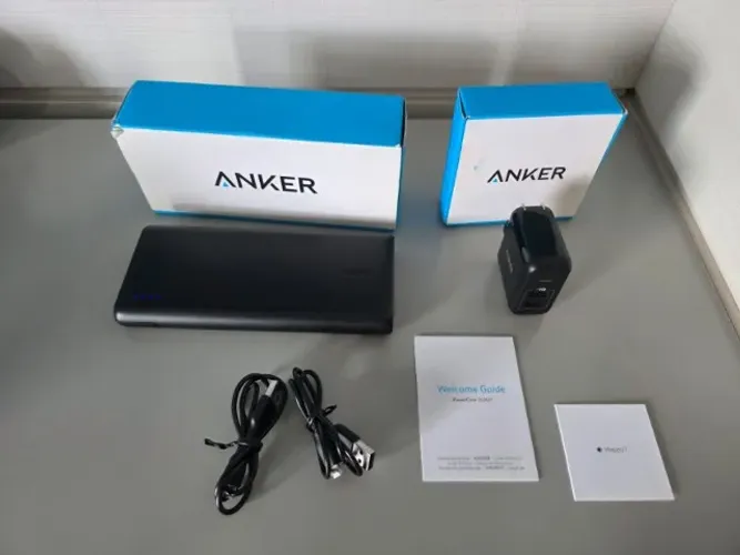 Adaptador e Bateria Externa Power Bank de 26800 mAh - Anker