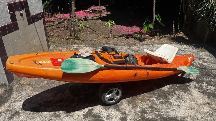 Caiaque hunter fishing laranja