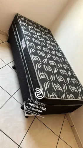 Cama box solteiro Bibox 88x1.88 com Auxiliar D33 Direto da Fábrica