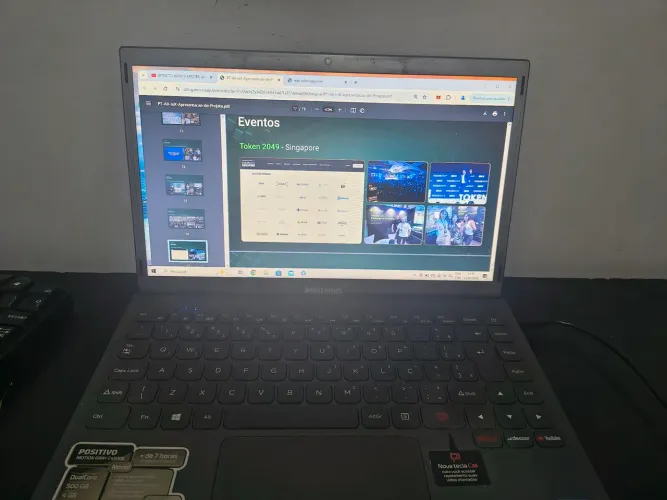 Notebook positivo super fino 500 GB aceito propostas decentes.