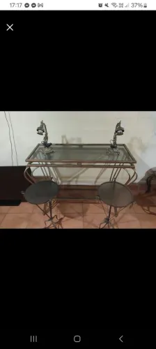 Conjunto Completo de Ferro com Vidro - Estilo Clássico / Vintage