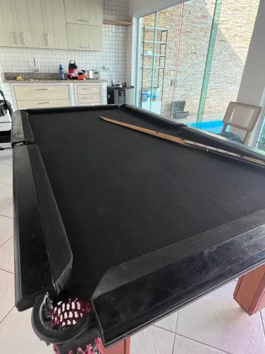 Mesa de Sinuca com Tampão para Tênis de Mesa - Excelente Estado!
