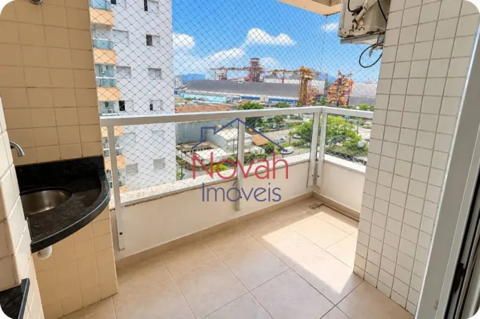 Apartamento com 3 dormitórios para alugar, 77 m² por R$ 4.800,00/mês - Ponta da Praia - Sa