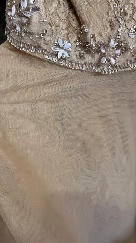 Vestido Festa Longo Nude