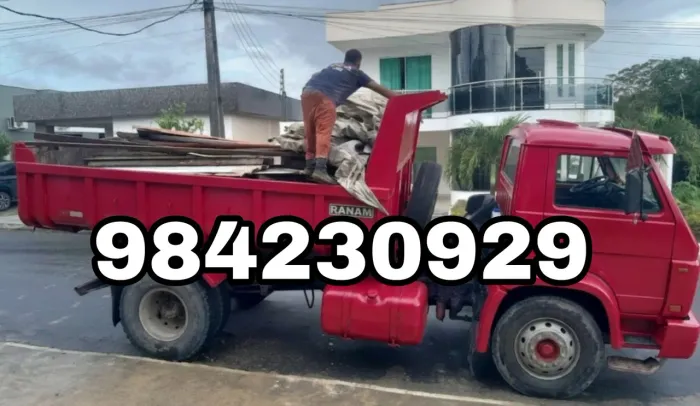 Entulho caçamba com ajudantes remoção de Entulho retirada coleta de entulhos