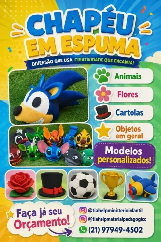 CHAPÉU EM ESPUMA