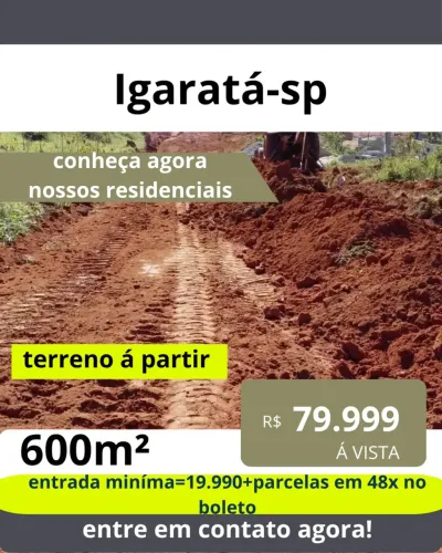 Seu Refúgio em Igaratá: Terrenos de 600m² em Residencial Fechado com Natureza, Lazer e Par
