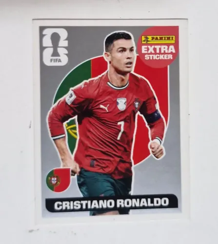 CRISTIANO RONALDO PRATA FIGURINHAS PANINI EXTRA LEGENDS ORIGINAIS COPA DO MUNDO 2026