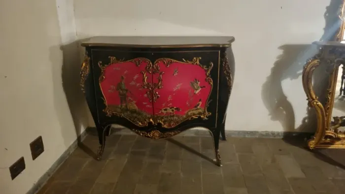 CÔMODA BOMBÊ ESTILO ROCOCÓ - MÓVEIS TEPERMAN