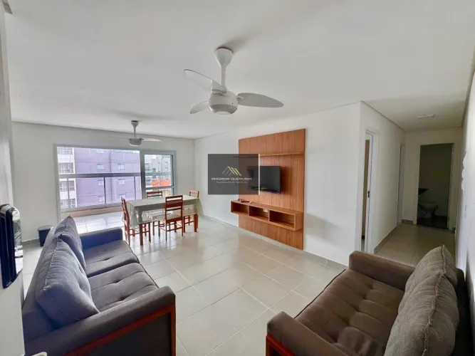Apartamento para Locação em Ubatuba, Tenório, 2 dormitórios, 2 suítes, 3 banheiros, 1 vaga