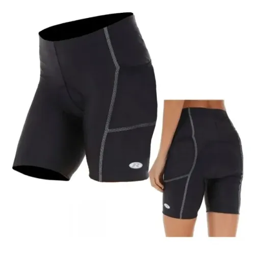 Bermuda Ciclismo Feminina Refactor Flex Com Bolso E Forro