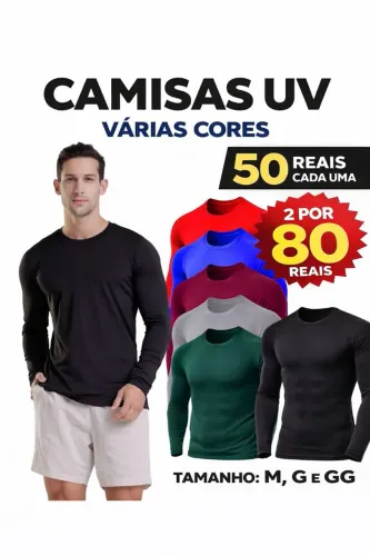 Camisas manga longa uv