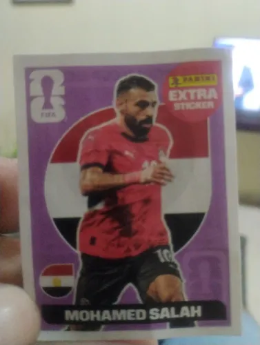 Figurinha extra sticker do MOHAMED SALAH da copa 2026