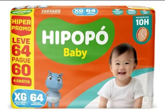 Fralda hipopó 64 und XG