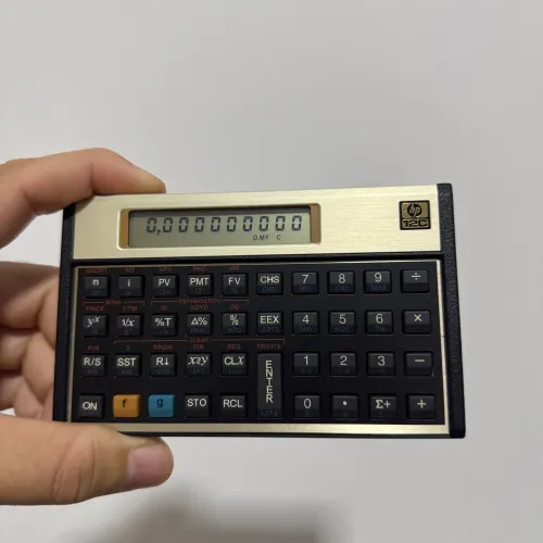 Calculadora Financeira Hp 12c Gold Cor Dourado