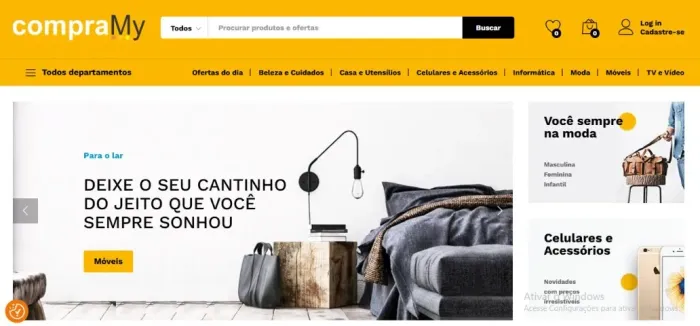 Vende-se domínio de internet Compramy