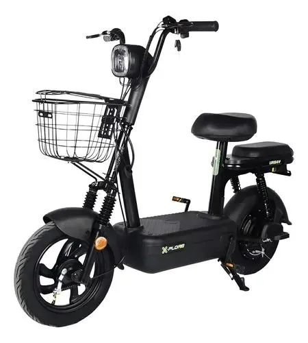 Bicicleta scooter elétrica 500w preto