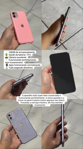 iPhone 11 , Lilás , 128G ?