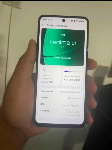 Realme C75 128gb 5ram.. aceito cartão Pix dinheiro 